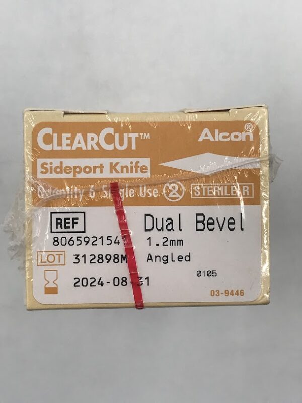 ALCON 806592154 ClearCut Sideport Knife Dua Bevel Angled 1.2mm (6/Box) (X)
