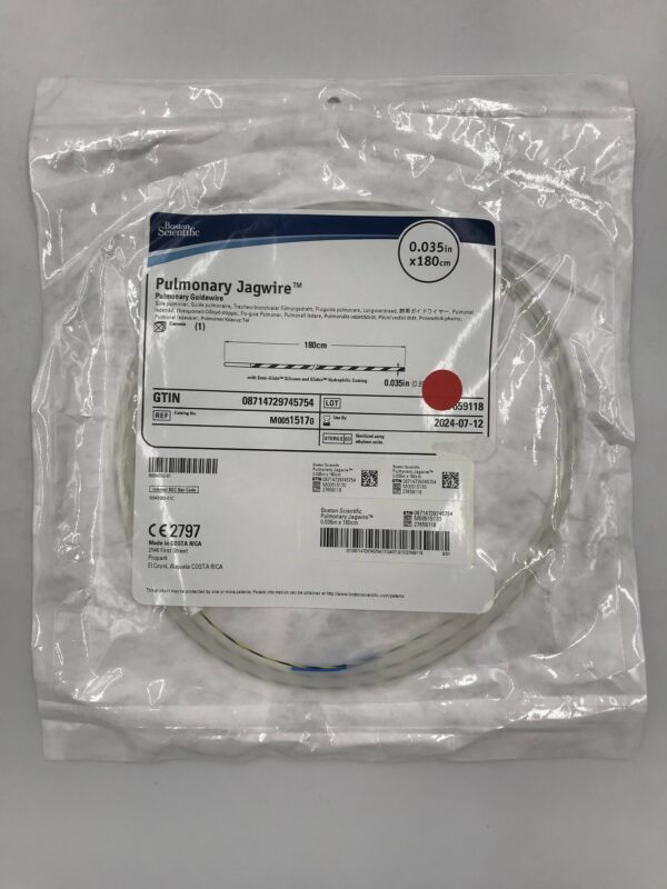 BOSTON SCIENTIFIC 1517 Pulmonary Jagwire Pulmonary Guidewire 0.035in x 180cm (X)