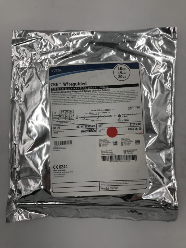 BOSTON SCIENTIFIC 5850 CRE Wireguided Esophageal/Colonic/Wireguided Balloon Dilatation Catheter 240cm x 18x19x20mm(X)