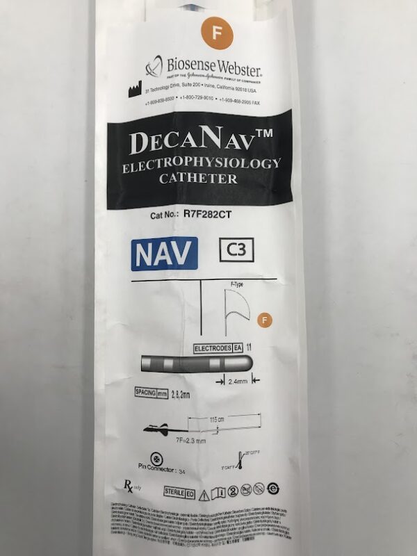 BIOSENSE WEBSTER R7F282CT DecaNav Electrophysiology Catheter NAV C3 7F x 115cm (SD)