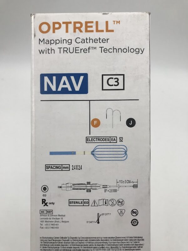 BIOSENSE WEBSTER D140902 Optrell Mapping Catheter w/TRUEref Technology NAV C3 8F x 113±3cm (X)