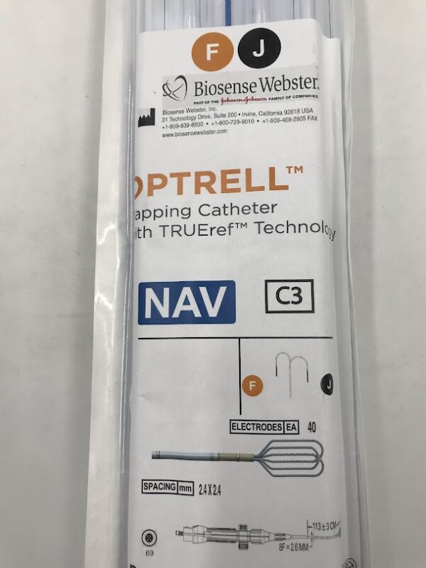 BIOSENSE WEBSTER D142902 Optrell Mapping Catheter w/TRUEref Technology NAV C3, 8F x 113±3cm (X)