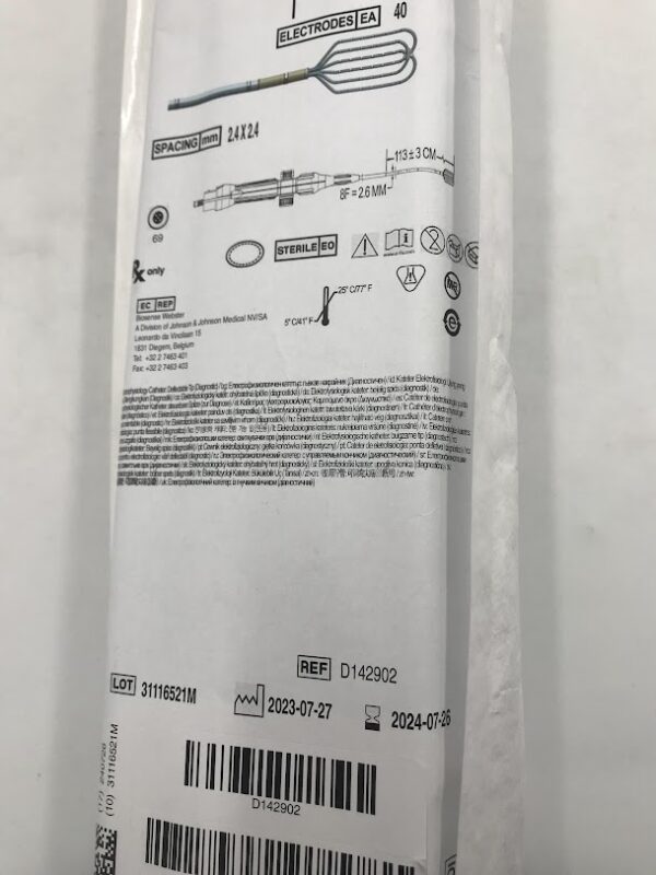BIOSENSE WEBSTER D142902 Optrell Mapping Catheter w/TRUEref Technology NAV C3, 8F x 113±3cm (X)