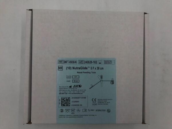 Applied Medical Technology SNFT-05038-N NutraGlide Nasal Feeding Tube 5F x 38cm (10/Box)
