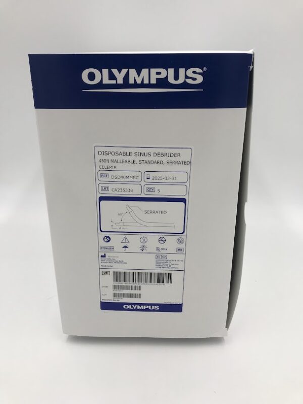 OLYMPUS DSD40MMSC Disposable Sinus Debrider Malleable, Standard, Serrated Celeris 4mm (5/Box)