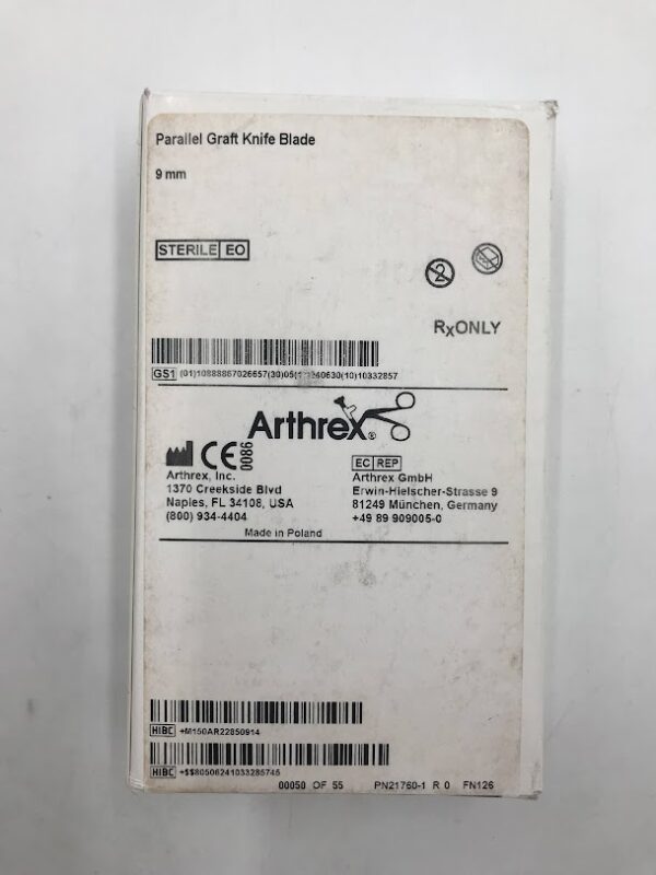 ARTHREX AR-2285-09 Parallel Graft Knife Blade (5/Box) (X)