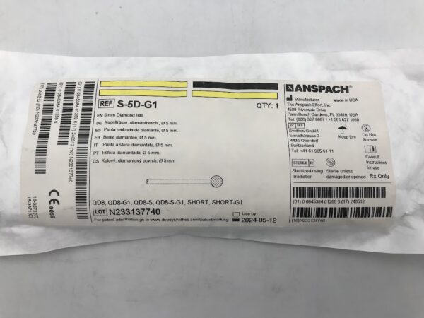 ANSPACH S-5D-G1 Diamond Ball 5mm (X)
