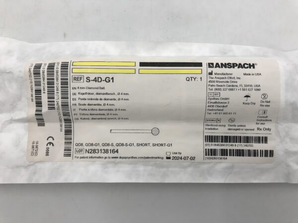 ANSPACH S-4D-G1 Diamond Ball 4mm (X)