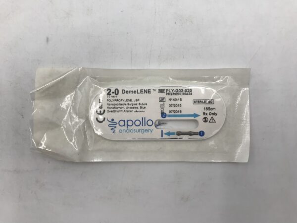 APOLLO ENDOSURGERY PLY-G02-020 Polypropylene USP Nonabsorbable Surgical Suture 2-0 DemeLENE (X)