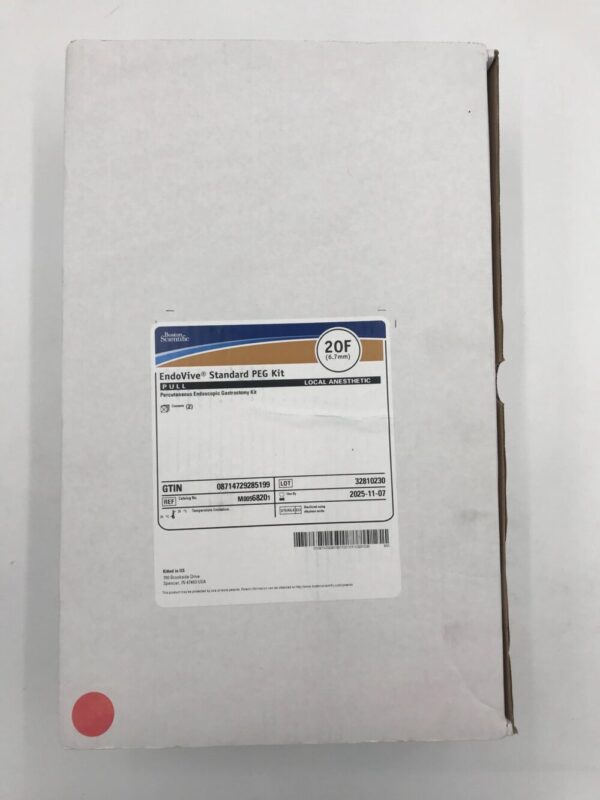 BOSTON SCIENTIFIC 6820 EndoVive Standard PEG Pull, Percutaneous Endoscopic Gastrostomy Kit 20F (2/Box)