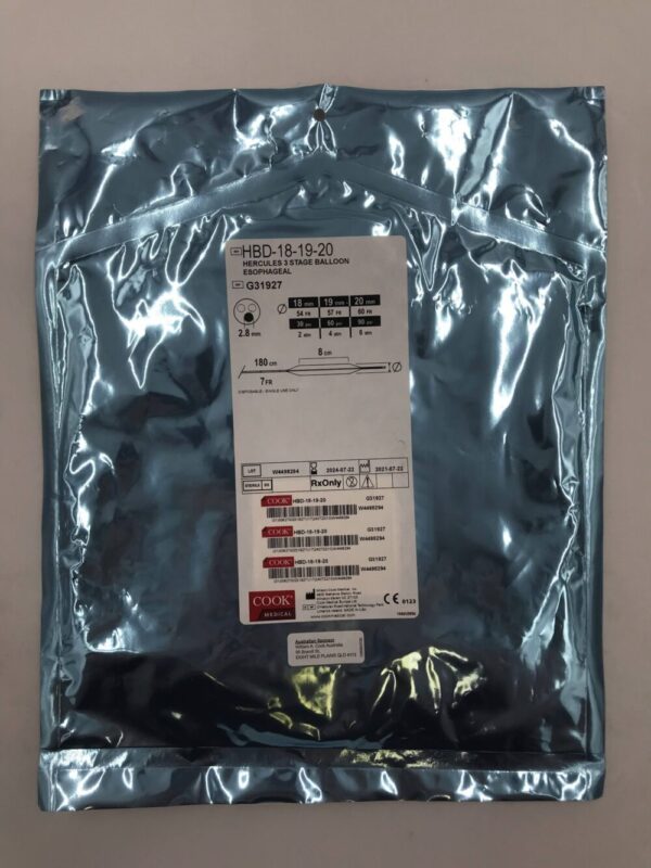 COOK G31927 Hercules 3 Stage Balloon Esophageal 7F x 180cm x 8cm (X)