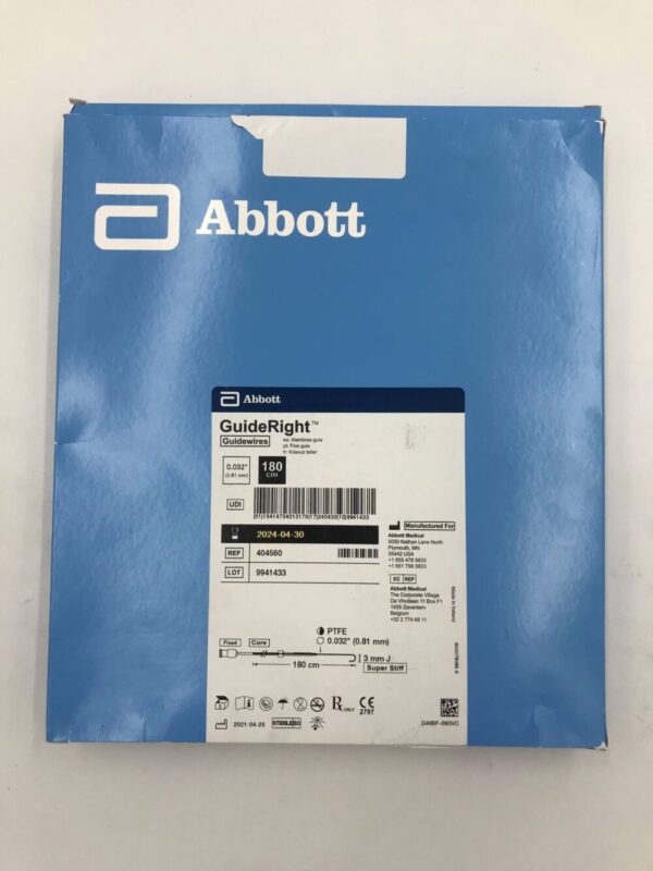 ABBOTT 404560 GuideRight Guidewires 180cm x 0.032in (5/Box)(X)