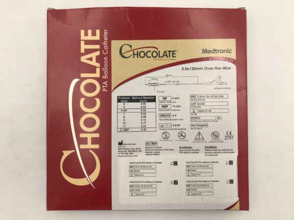 EV3 CB18-120-50120 CHOCOLATE PTA Balloon Catheter OTW 6F x 5x120mm(X)