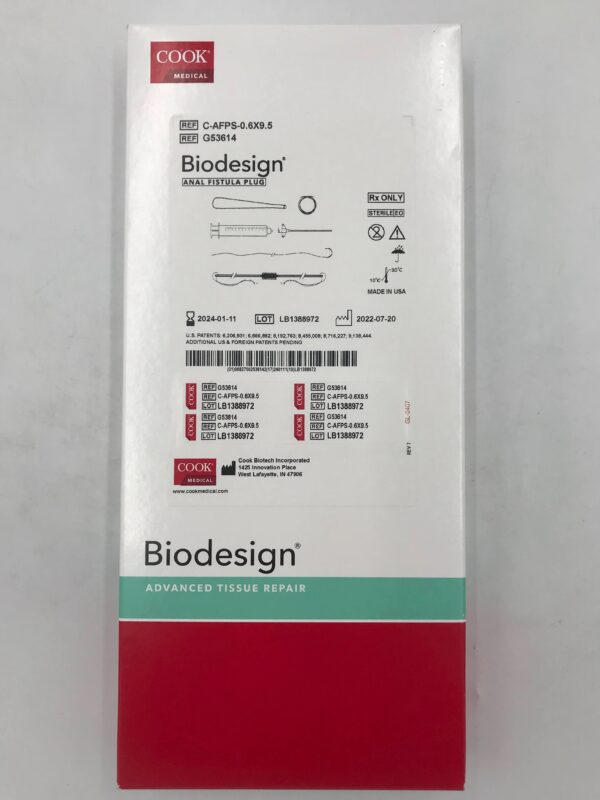 COOK G53614 Biodesign Anal Fistula Plug, Advanced Tissue Repair (X)