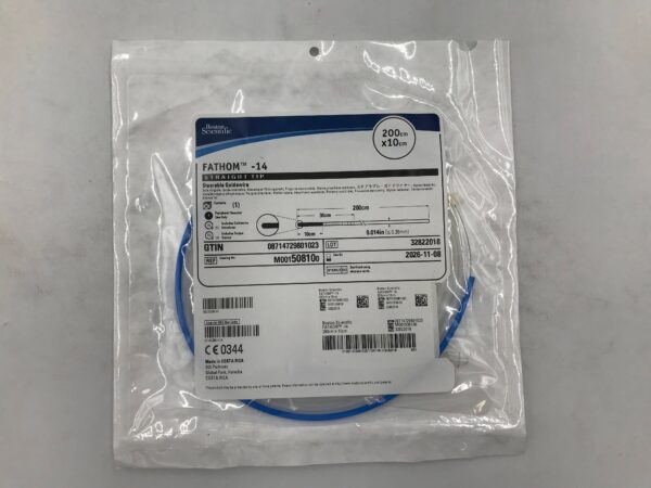 BOSTON SCIENTIFIC 50810 FATHOM -14 Straight Tip Steerable Guidewire 200cm x 10cm