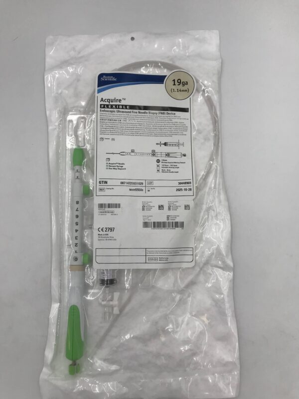 BOSTON SCIENTIFIC 5558 Acquire Flexible Endoscopic Ultrasound Fine Needle Biopsy Device 19ga