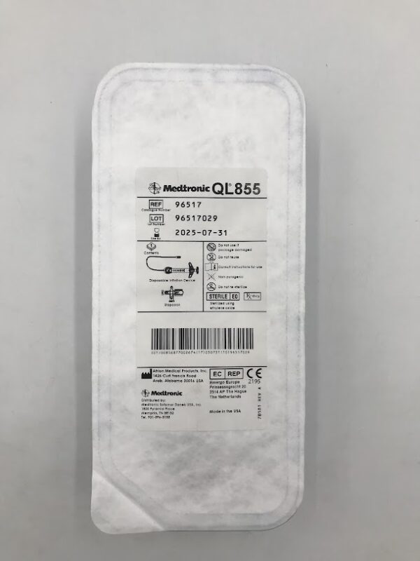 MEDTRONIC 96517 QL855 Disposable Inflation Device w/Stopcock