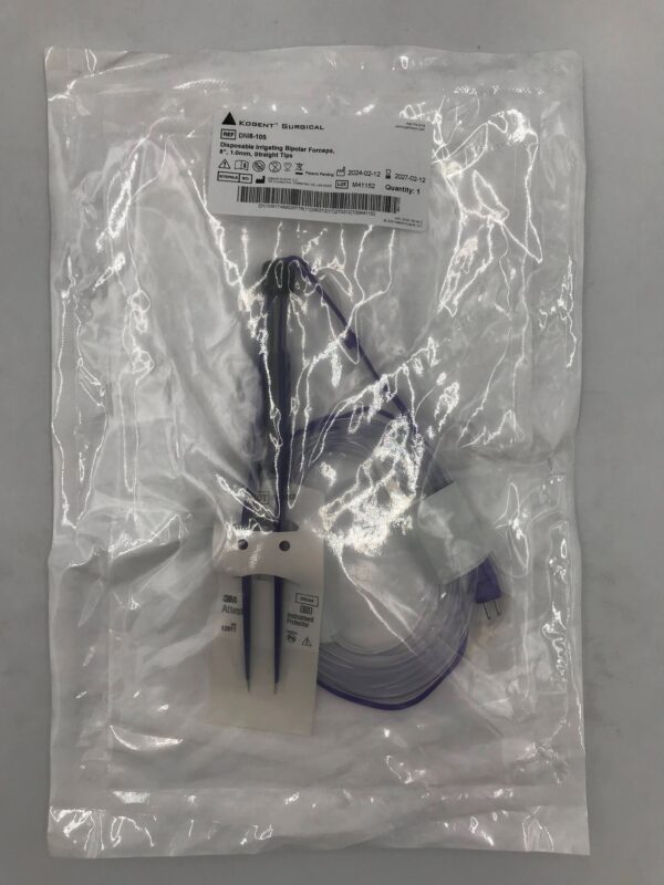 KATALYST SURGICAL DNI8-10S Disposable Irrigating Bipolar Forceps, Straight Tip 8" x 1mm