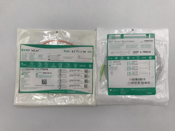 BARD 776414 InLay Ureteral Stent Kit w/Suture 4.7Fr x 14cm (X) 
