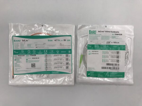 BARD 776428 InLay Ureteral Stent Kit w/Suture 4.7Fr x 28cm (X)