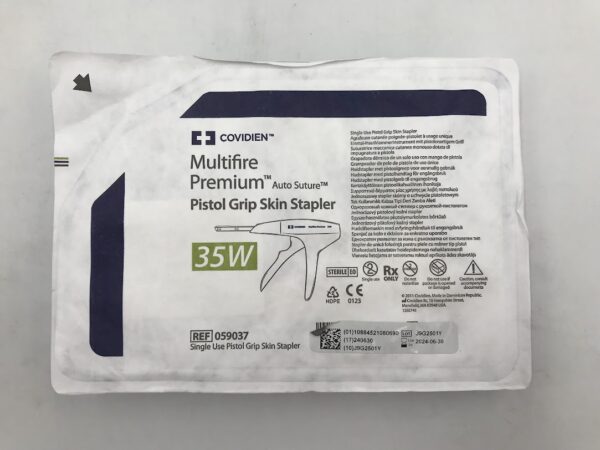 COVIDIEN 059037 Multifire Premium Auto Suture Pistol Grip Skin Stapler 35W (X)