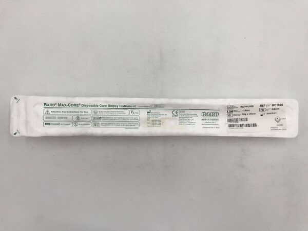 BARD MC1820 Max-Core Core Biopsy Instrument  1.8cm 18G x 20cm (X)