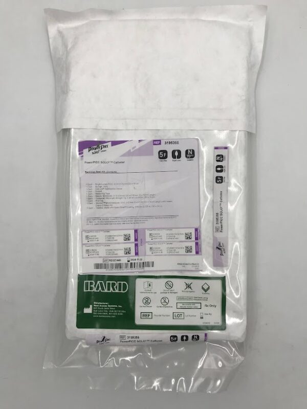BARD 3195355 PowerPicc Solo2 Catheter. Radiology Basic Kit 5F Single Lumen (X)