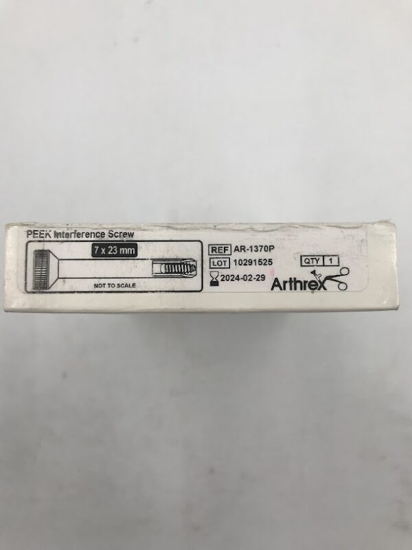 ARTHREX AR-1370P Peek Interface Screw w/Sheath 7 x 23mm (X)