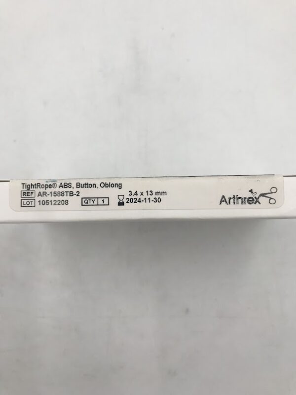 ARTHREX AR-1588TB-2 TightRope ABS Button Oblong 3.4 x 13mm (X)