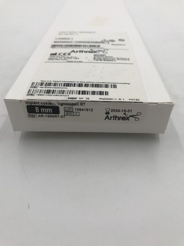 ARTHREX AR-1588RT-07 Implant System TightRope RT w/FlipCutter II 8mm (X)