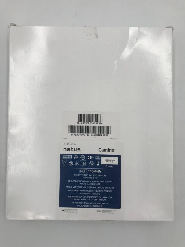 NATUS 110-4HM Camino Micro Ventricular Bolt Pressure Monitoring Kit (X)