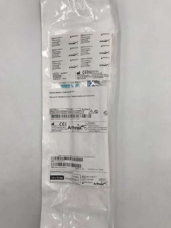 ARTHREX AR-1915FT-2 Suture Anchor Corkscrew FT 3.5mm x 10mm (X)
