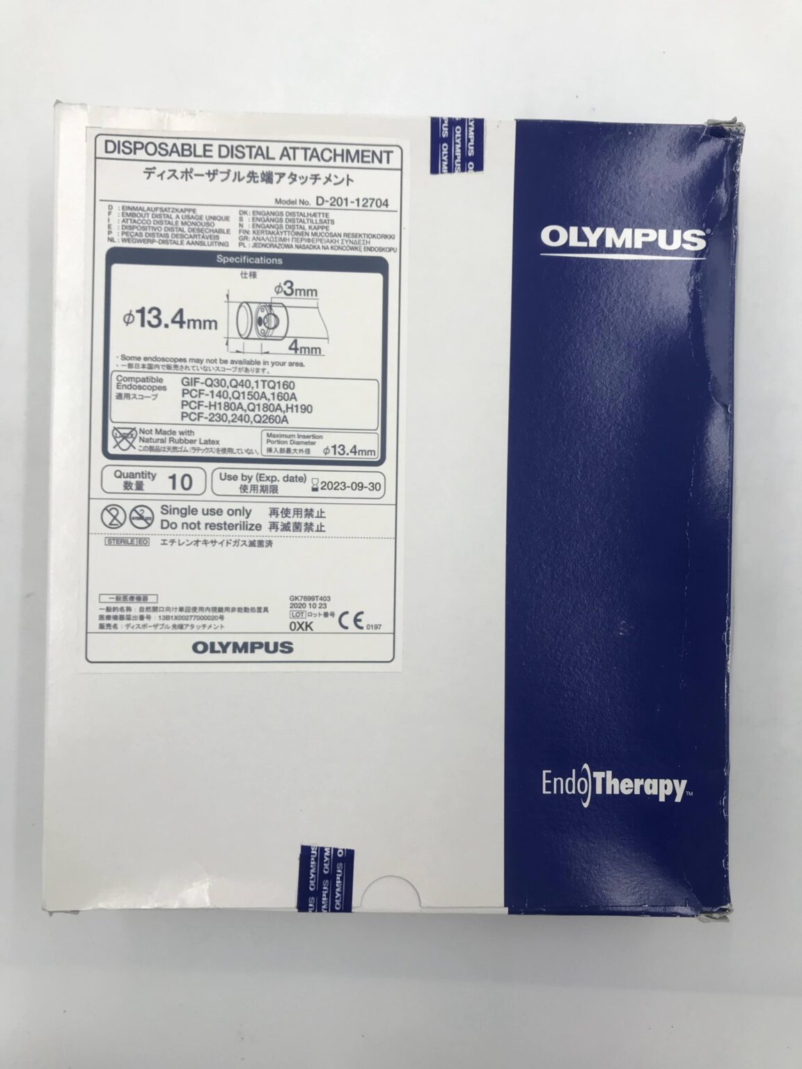 専用012101 OLYMPUS D-201-12704 Disposable Distal Attachment 13.4mm x 3mm x