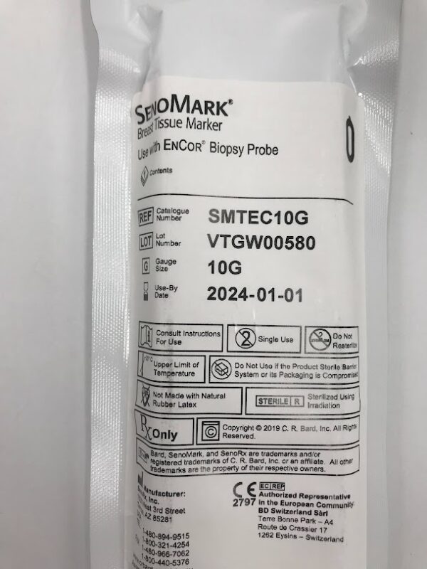 SENORX SMTEC10G BARD SenoMark Breast Tissue Marker 10G (X)