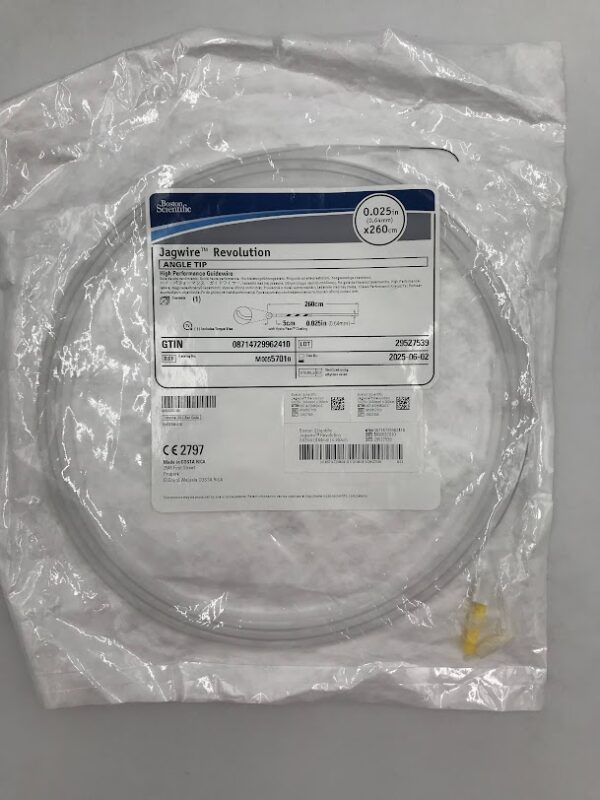 BOSTON SCIENTIFIC 5701 Jagwire Revolution Angle Tip High Performance Guidewire 0.025in x 260cm