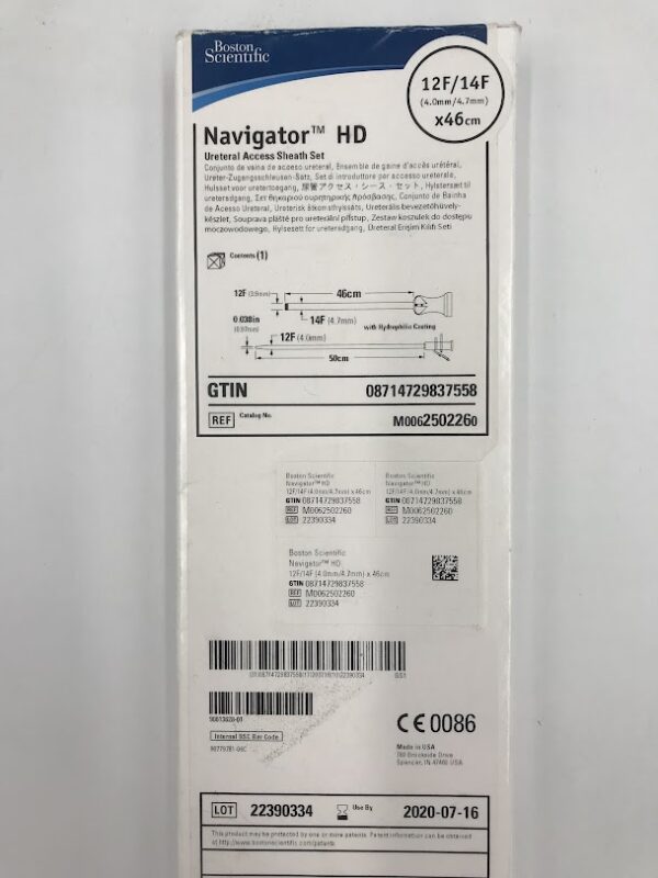 BOSTON SCIENTIFIC 250226 Navigator HD Ureteral Access Sheath Set 12F/14F x 46cm (X)
