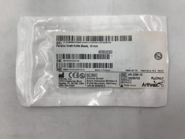 ARTHREX AR-2285-10 Parallel Graft Knife Blade 10mm (X)