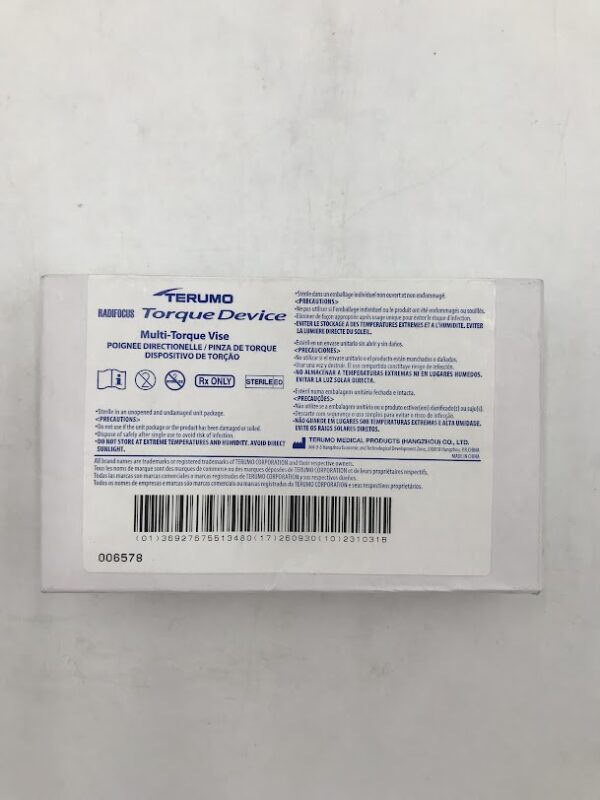 TERUMO TD01 Radifocus Torque Device Multi-Torque Vise (5/Box)