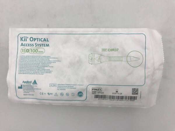 APPLIED MEDICAL C0R37 Kii Optical Separator Obturator w/ Z-Thread Sleeve Access System 15x100mm