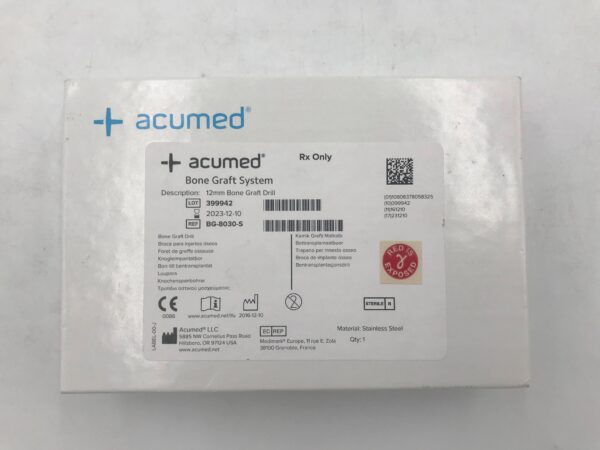 ACUMED BG-8030-S Bone Graft Drill System 12mm (X)