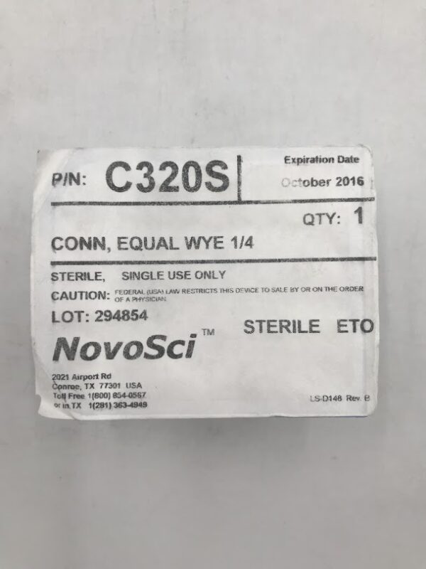 NOVOSCI C320S Connector Equal WYE 1/4 (X)