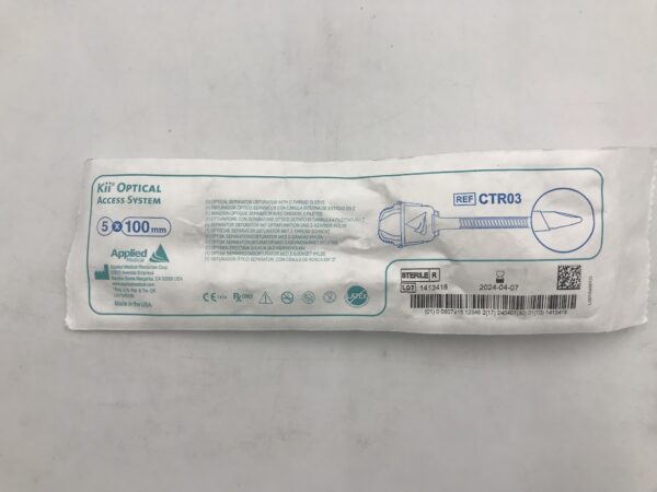APPLIED MEDICAL CTR03 Kii Optical Access System Optical Separator Obturator w/Z-Thread Sleeve (X)