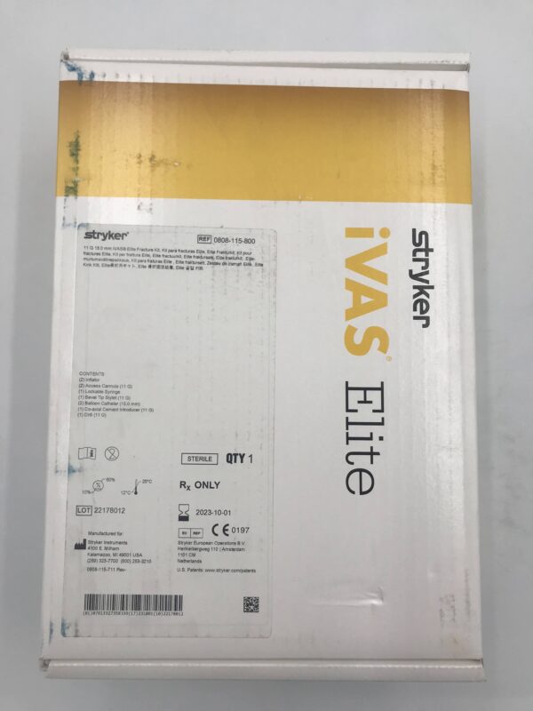 STRYKER 0808-115-800 iVAS Elite Fracture Kit 11G x 15.0mm(X)