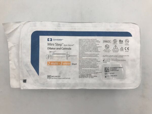 COVIDIEN MS100703 Mini Step Auto Suture Dilator and Cannula, Short 2mm-3mm (X)