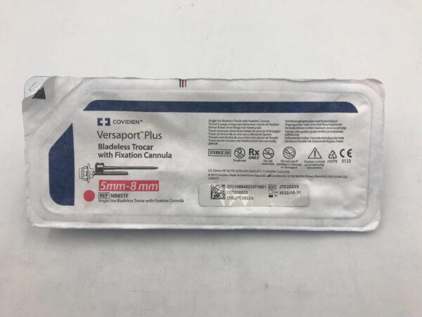 COVIDIEN NB8STF Versaport Plus Bladeless Trocar w/ Fixation Cannula 5mm-8mm (X)