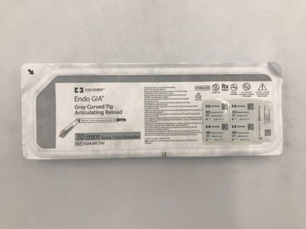 COVIDIEN EGIA30CTAV Endo GIA Gray Curved Tip Articulating Reload Extra Thin / Vascular 30mm (X)