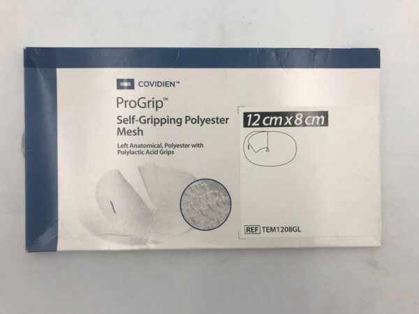 COVIDIEN TEM1208GL ProGrip Polyester Mesh 12cm x 8cm (X)