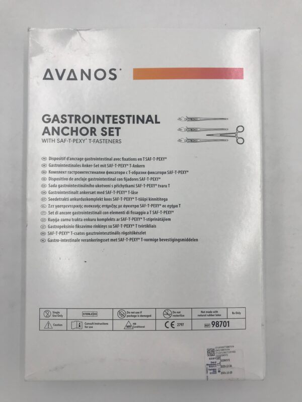 AVANOS 98701 Gastrointestinal Anchor Set w/ Saf-T-Pexy T-Fasteners