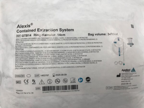 APPLIED MEDICAL GTB14 Alexis Contained Extraction System 14cm x 3400mL