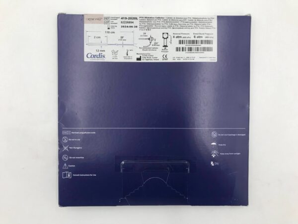 CORDIS 419-2020L  OPTA Pro PTA Dilation Catheter 5-7F x 12mm x 2cm x 110cm(X)